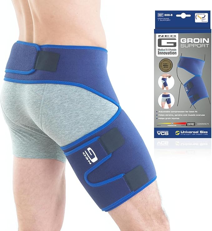 Neo-G Groin Brace for Thigh or Hamstring Injury. Groin Brace for Men and Women - for arthritis, pulled groin, strain - Adj...