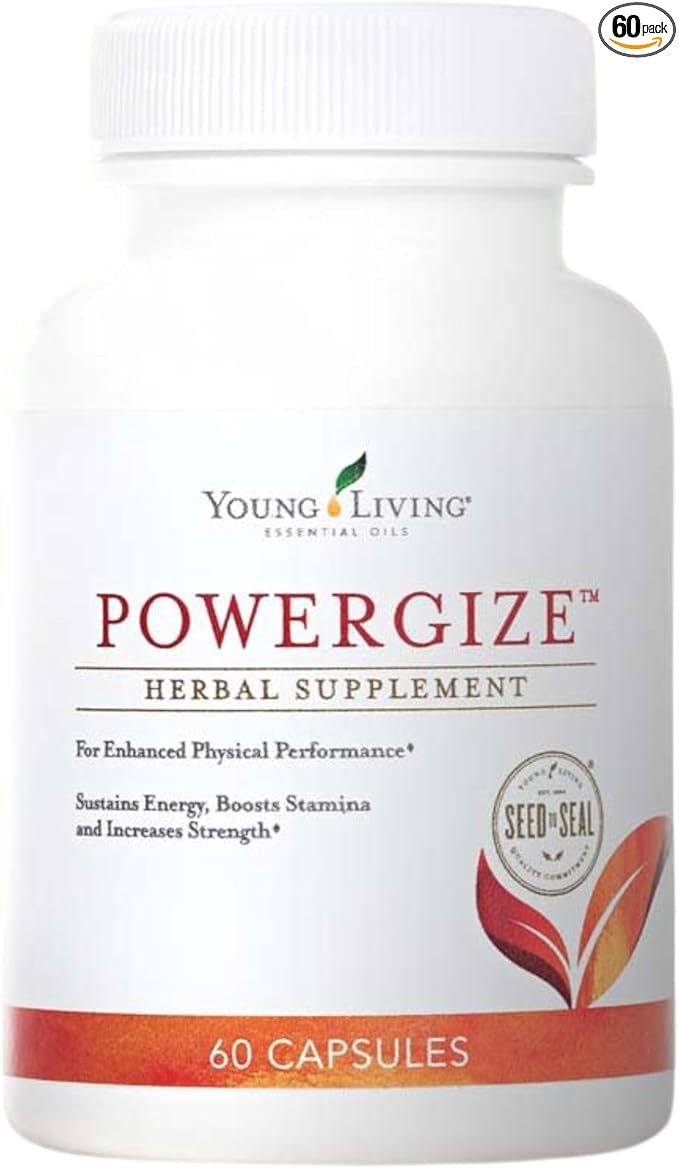 Young Living - PowerGize 60 Capsules | Workout Support Supplement for Men & Women | Supports Muscle Health, Energy, and Stamina for Active Lifestyles
