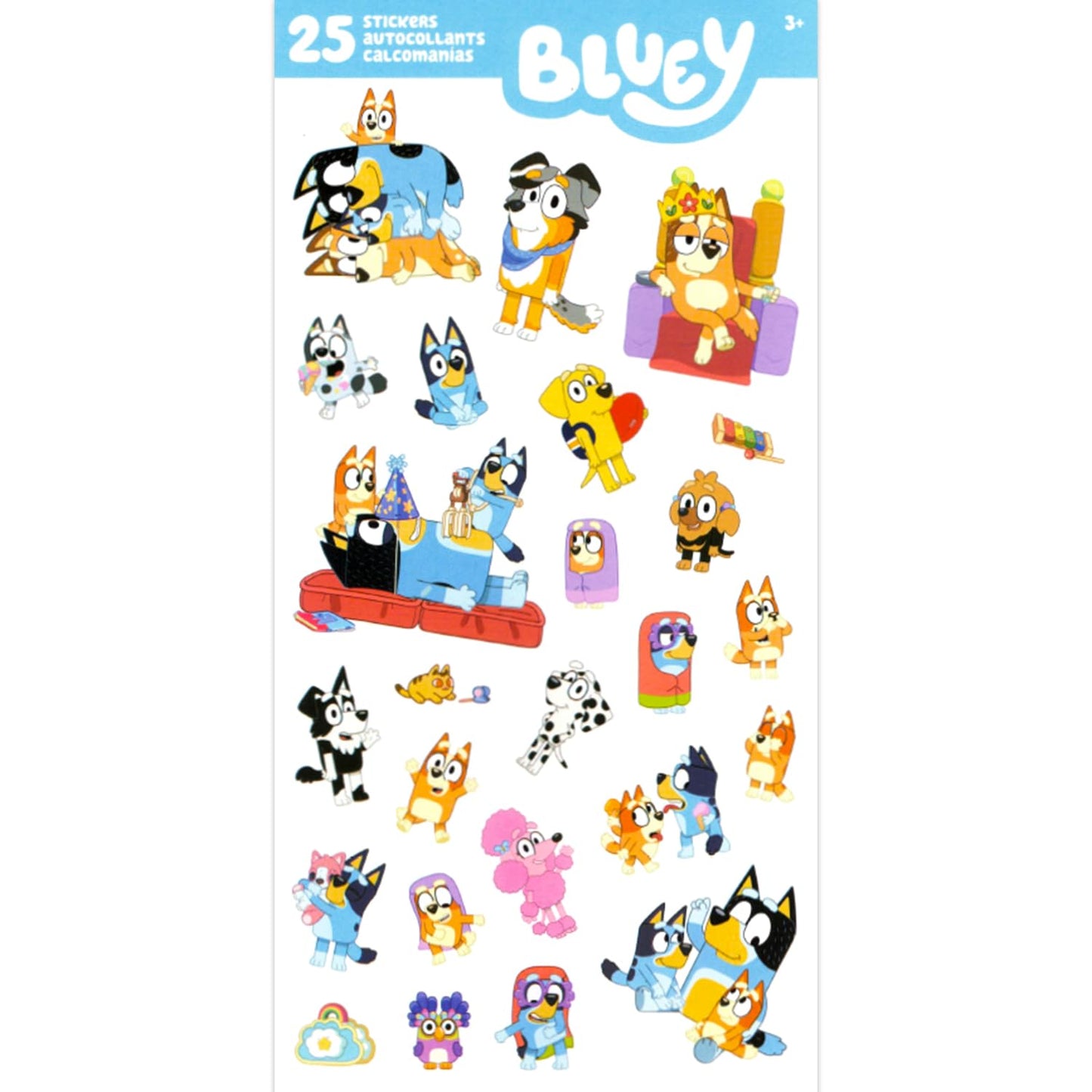 Bluey Sleep Mask for Kids - Soft Plush Blindfold Eye Cover for Boys, Girls Bedtime Plus Stickers | Bundle With More