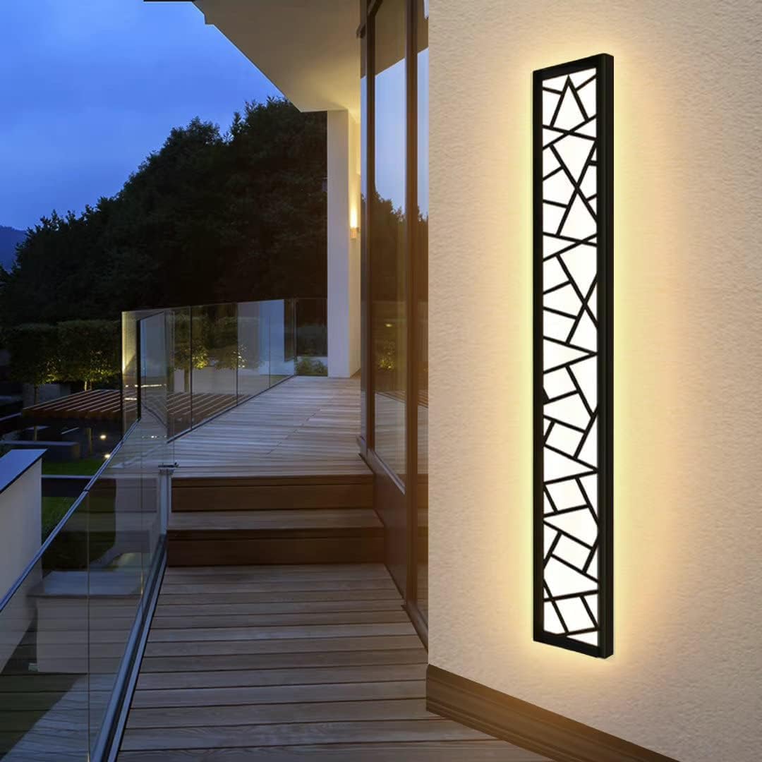 Truwella Led Wall Sconces - Waterproof 3000K Indoor/Outdoor Lighting, 31.5Inch Black Aluminum, Model Ct-186-0