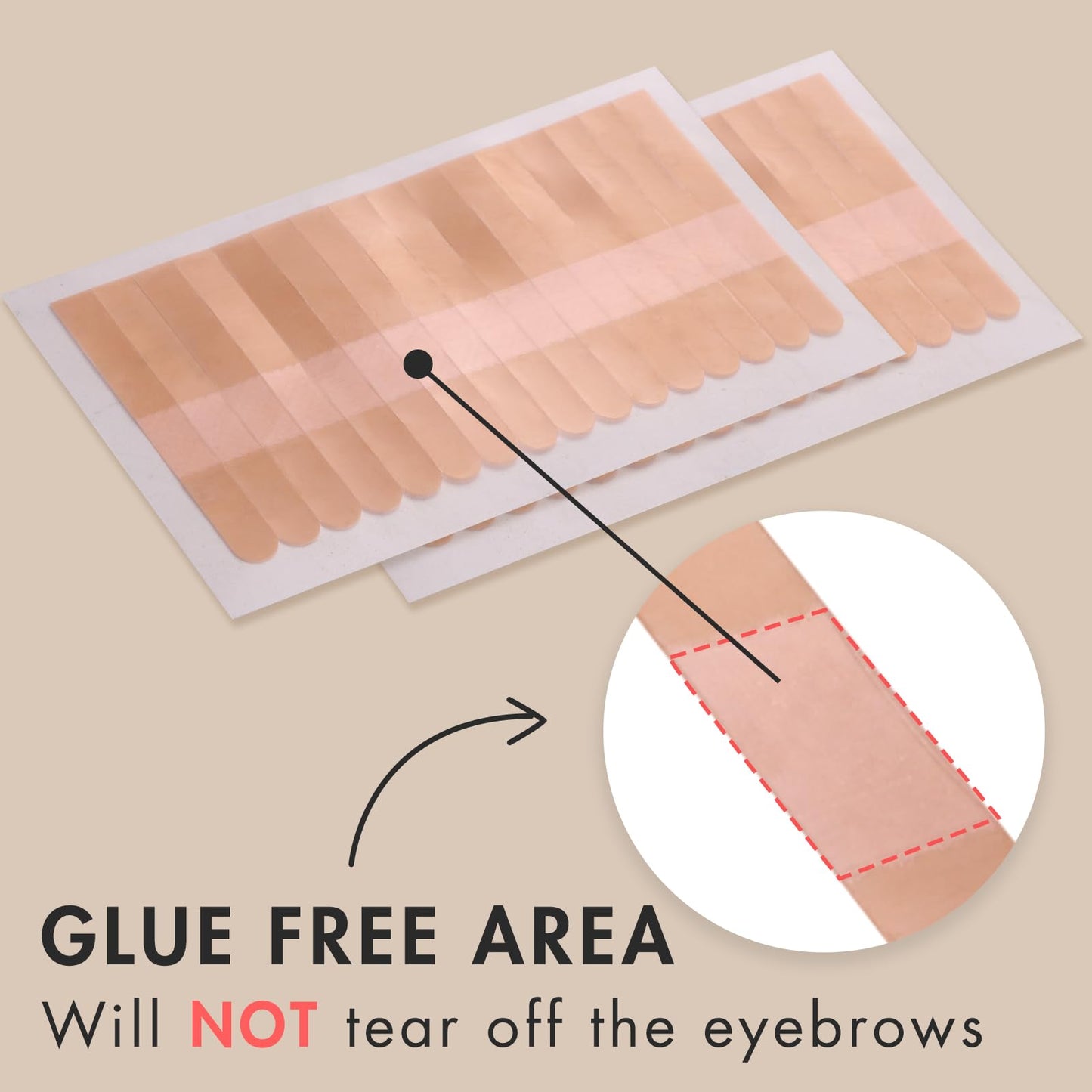 Embagol 800 Pcs Eyelash Extension Tape Lash Tape - Breathable Micropore Medical Tape for Sensitive Under Eye Use
