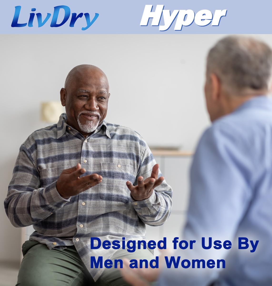 LivDry High Absorbency Pad Insert for Incontinence Briefs and Adult Diapers, Women and Men, Hyper 1600 (120 Count)