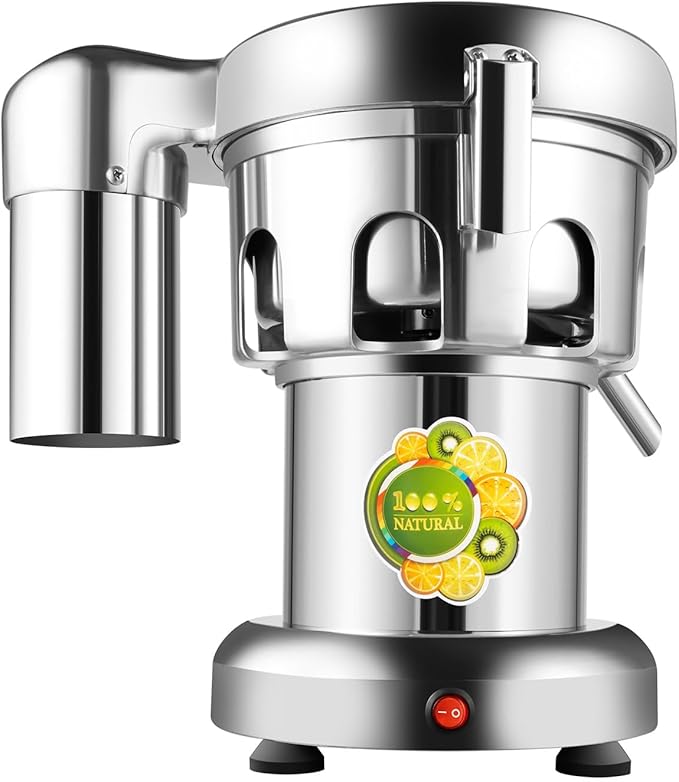 370W Juice Extractor with Auto Pulp Separation, 2800RPM High-Yield Juicer for Fruits & Vegetables – Low Noise, Dishwasher-Safe Parts, Silver Aluminum Body
