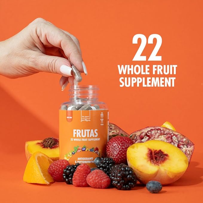 Santo Remedio Frutas, 22 Whole Fruit Dietary Supplement, Antioxidants and Phytonutrients, 90 Capsules, 30 Day Serving