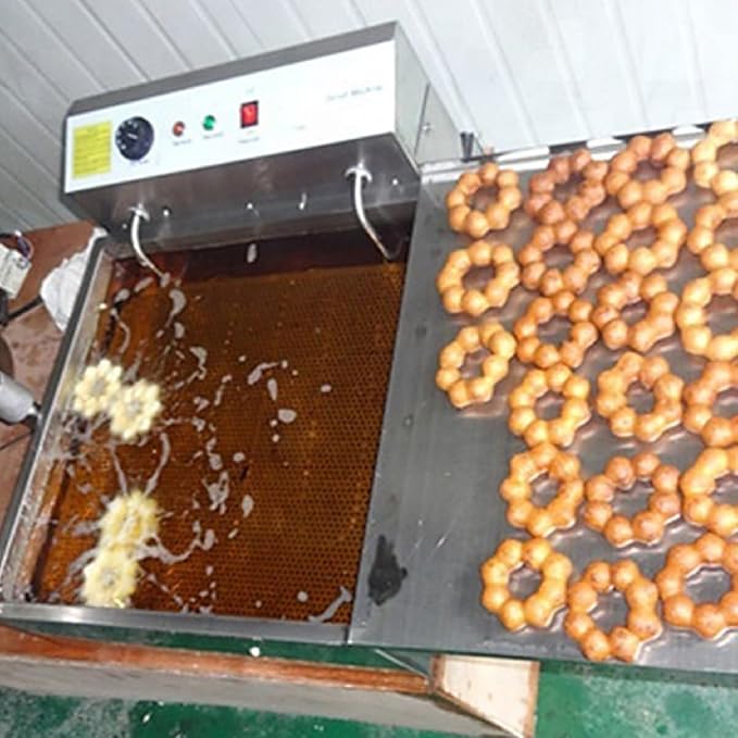 Commercial semi automatic donut machine with 3 different mold mochi/ring/ball,Donuts Making Machine adjustable thickness,Donut Maker 3000w,9L hopper,large capacity,for bakery, food cart