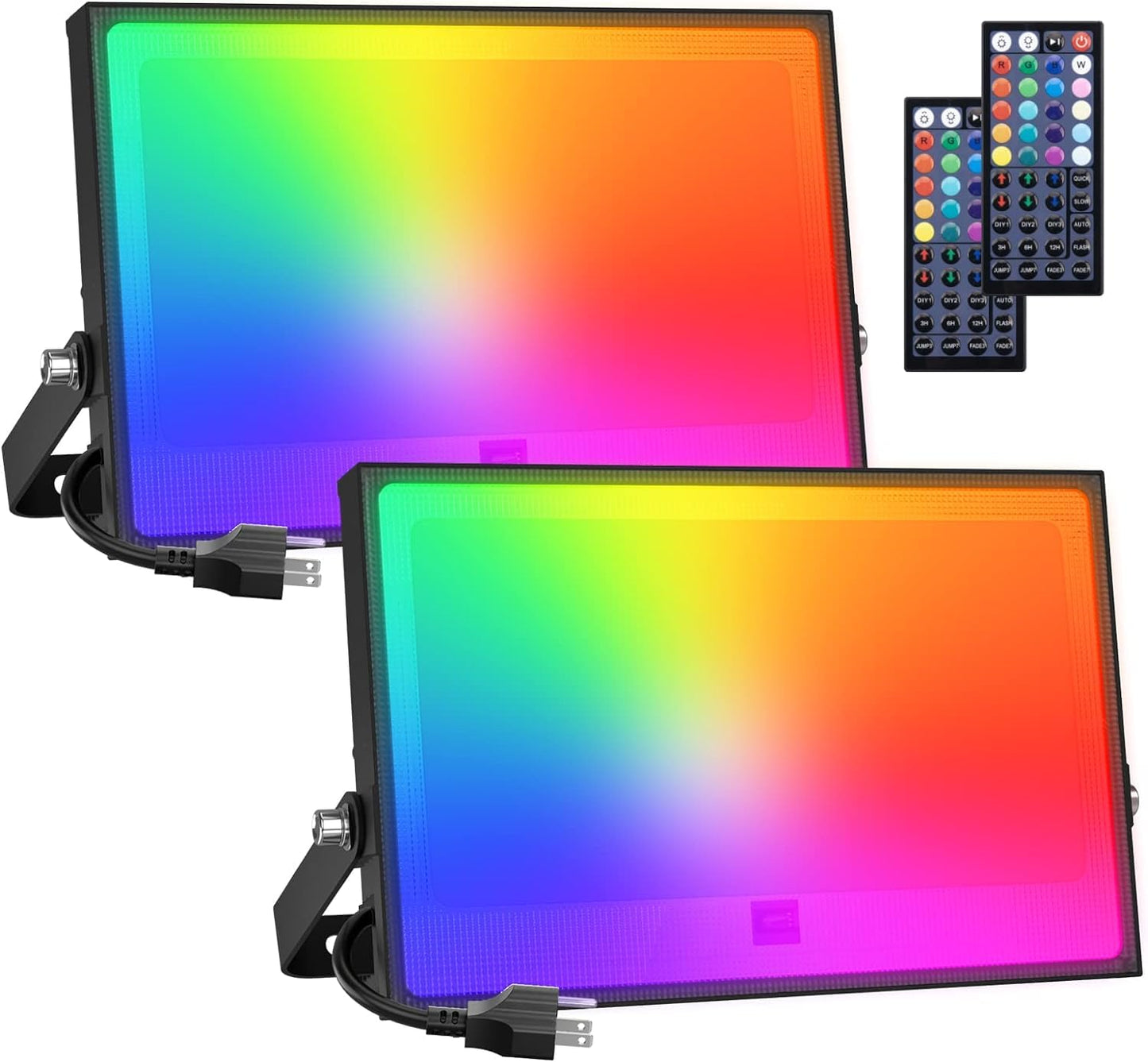 Onforu RGBW LED Flood Light, 100W Color Changing, 800W Equivalent, Waterproof, Model D100RGBW