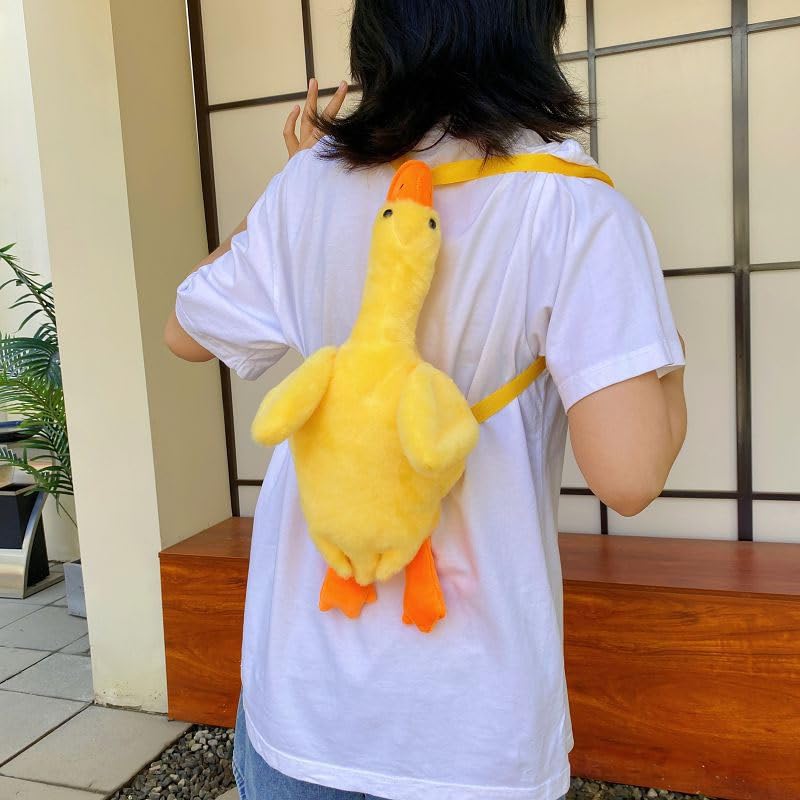 Opexicos 1Pcs Cute Crossbody Duck Bag Cartoon Animal Shoulder Bag Fluffy Bag For Gift
