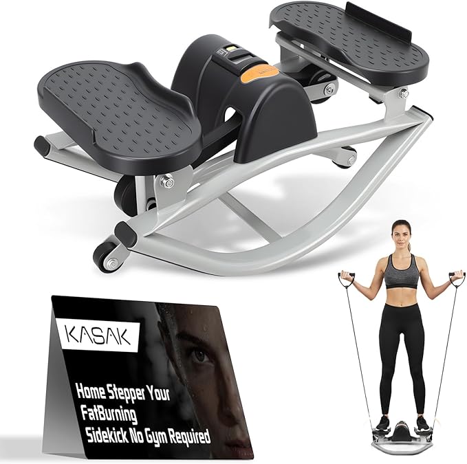 The Rocking Fitness Stepper for Exercise at Home Workout Steppers Side to Side Machine Step Rocker Lateral Rowing Leg Exer...
