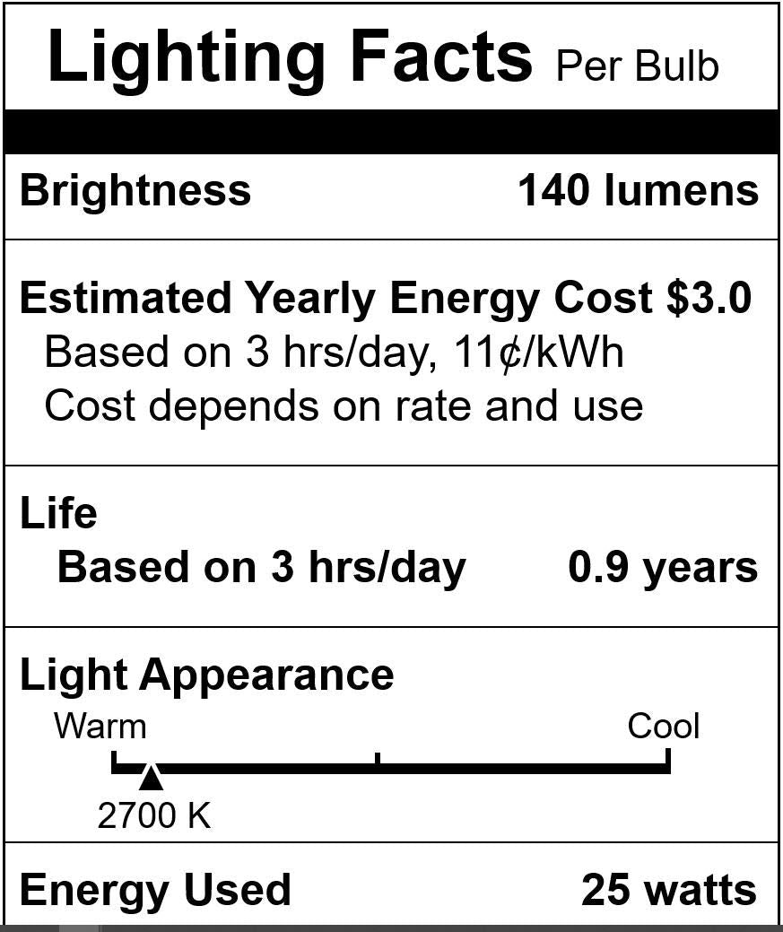 Simba Lighting Candelabra Torpedo Frosted B10 25W E12 Base (12 Pack) Decorative Incandescent Light Bulbs 120V For Chandeliers  Ceiling Fan Lights  Pendants  Wall Sconces  Dimmable  Warm White 2700K
