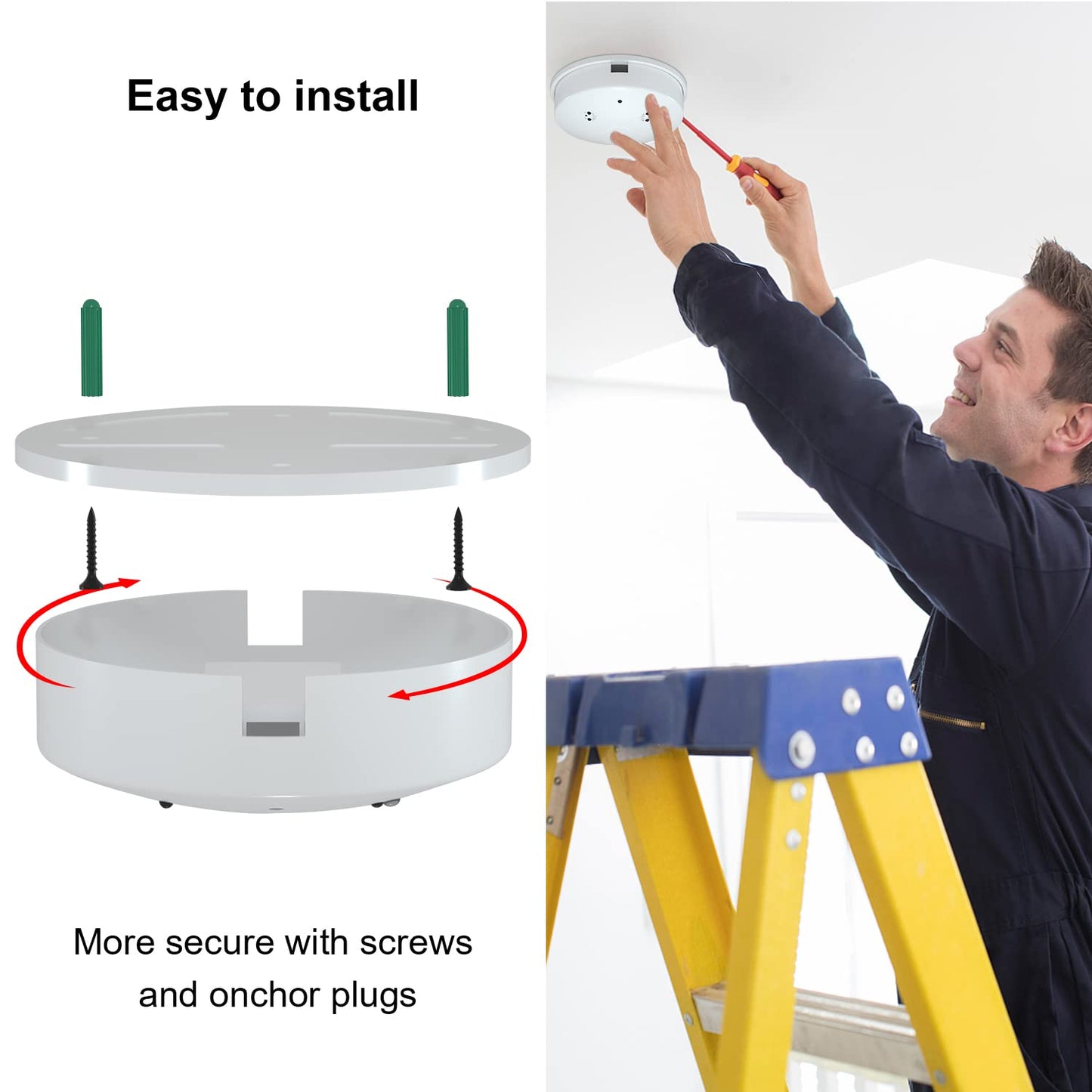 DAIFAC Hidden Camera Smoke Detector HD 1080P Wireless Spy Camera WiFi Small Nanny Cam for Home Security Cameras Indoor/Outdoor