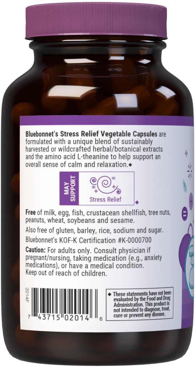 Bluebonnet Nutrition Targeted Choice Stress Relief, 60 CT