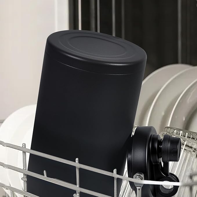 1 Gallon Water Jug Bottle Insulated, 128oz Stainless Steel Water Bottle Jug Wide Mouth Double Vacuum Dishwasher Safe BPA Free for Hot & Cold Drinks Black