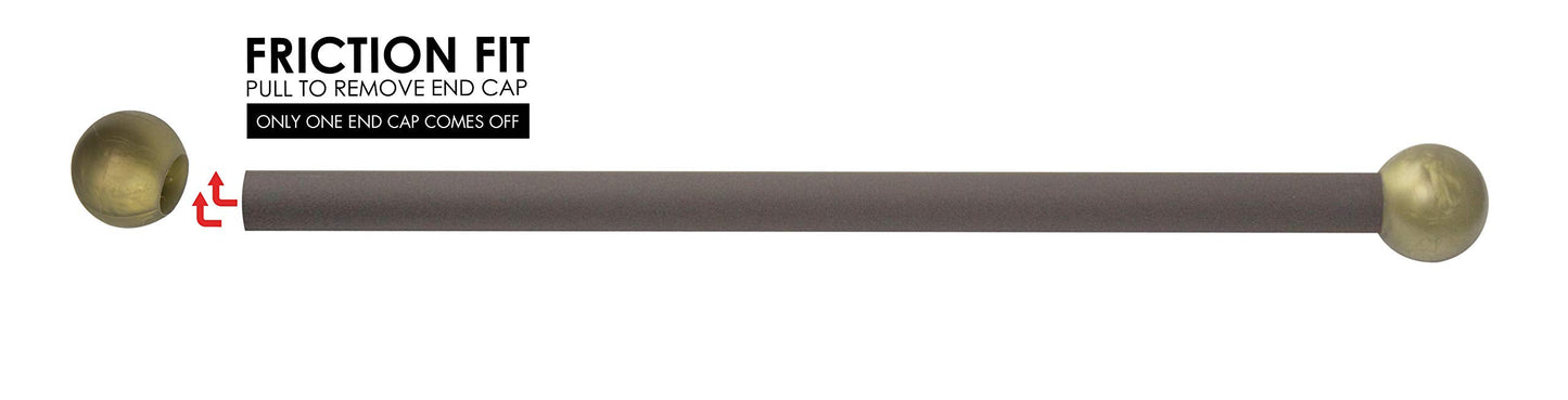 Solus Sca-335Bz-2 Aluminum Cross Arm Ladder Rest For Outdoor Lamp Posts, Weather Resistant, Bronze With Gold Caps, Single Pack