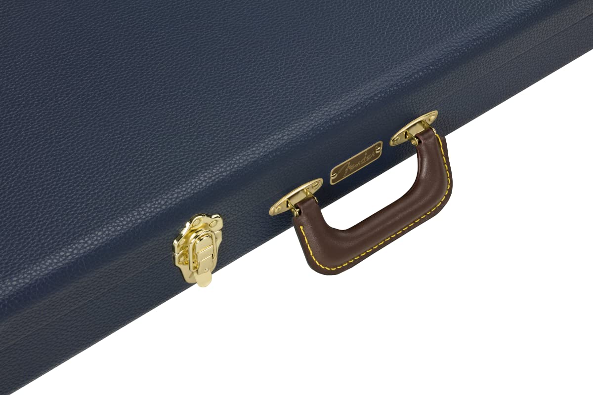 Fender Classic Series Wood Case, Stratocaster/Telecaster, Navy Blue
