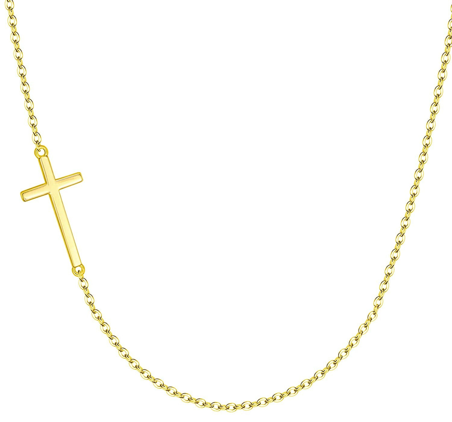 XOYOYZU Tiny Cross Pendant Necklace for Women Simple Cross Necklaces Mothers Day Birthday Gifts for Women