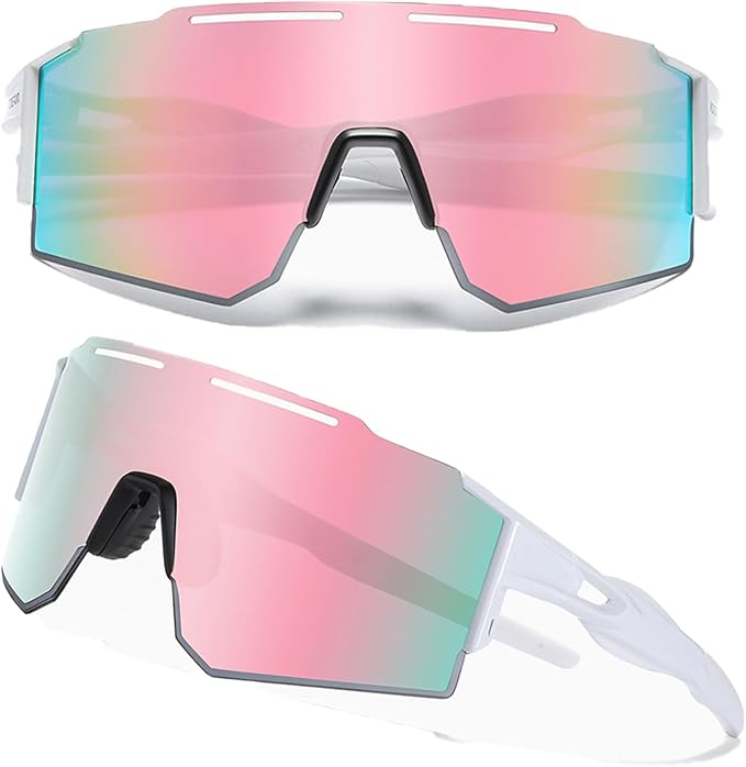 IKTOD Sports Polarized Sunglasses UV Protection for Youth, Men & Women, Ideal for Cycling Running Baseball Skiing & Softball
