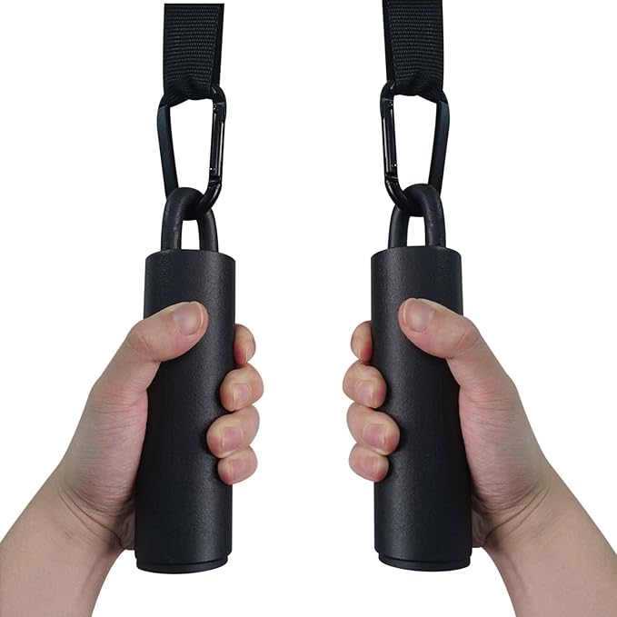 Lights Mountain Pull Up Grips Set with Hanging Straps and Strong Carabiner, Finger Strengthener，Forearm, Biceps, Ninja War...