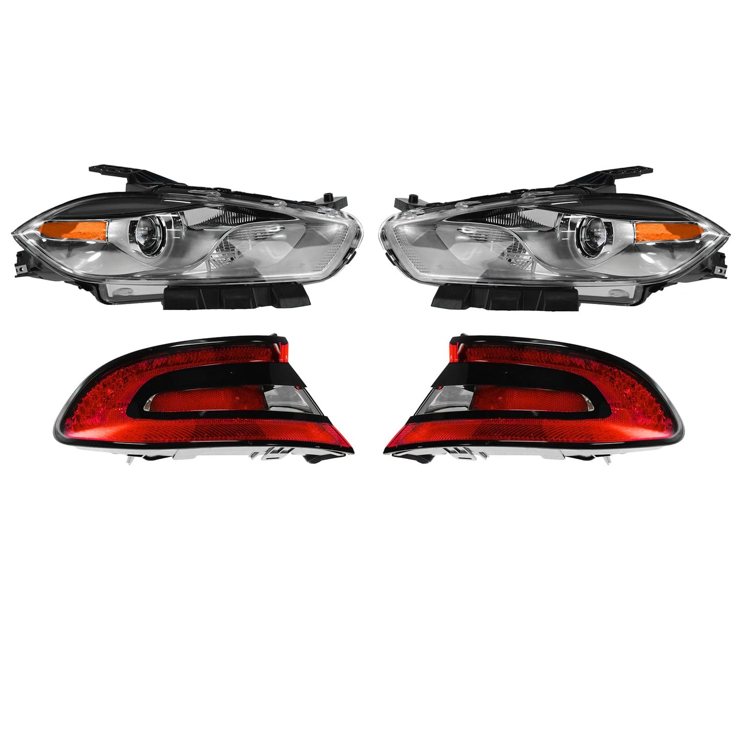 Trq Lighting Kit Ch2518144 Ch2519144 Ch2800201 Ch2801201 Compatible With 2013-2016 Dodge Dart