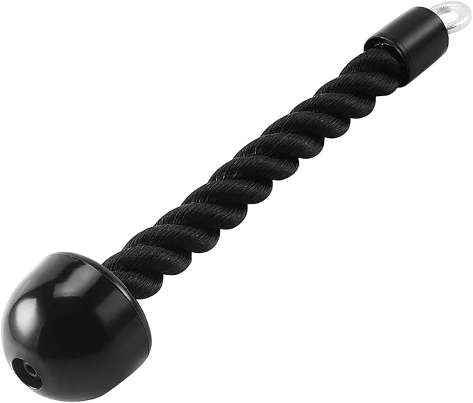 HYVAWO Pull Down Rope Single Grip Tricep Bicep Exercise Attachment for Cable Machines Gym Pulley Workout