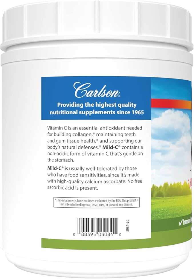 Carlson - Mild-C, Vitamin C Powder, Supports Healthy Immune Function, 35 oz (1,000 g)