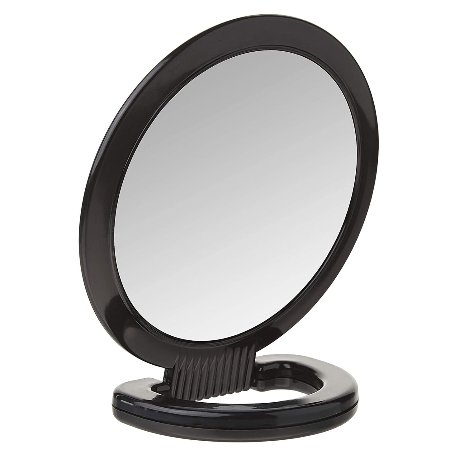 Diane Hand Mirror with Stand with 1X and 3X Magnification, Double-Sided Hand Held Mirror with Handle for Salon, Barber, Vanity,