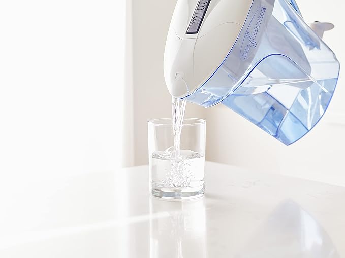 Culligan ZeroWater 12-Cup Ready-Pour 5-Stage Water Filter Pitcher Dispenser with 5-Stage 0 TDS Water Filter – IAPMO Certified to Reduce Lead, Chromium, and PFOA/PFOS