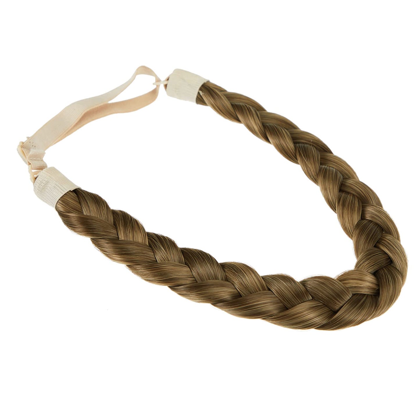 TOECWEGR Braid Headband 3 Strand Synthetic Braided Hair Headband Stretch Plaited Hairpiece Fashion Girl Costume Hair Accessory