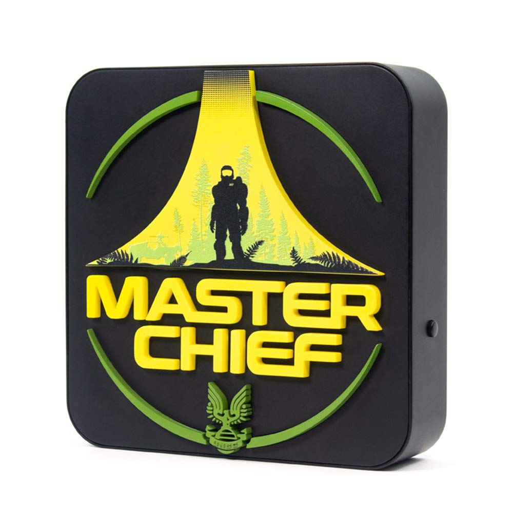 NUMSKULL Halo Master Chief Lamp Wall Light - Ambient Lighting Gaming Accessory for Bedroom, Home, Study, Office, Work - Official