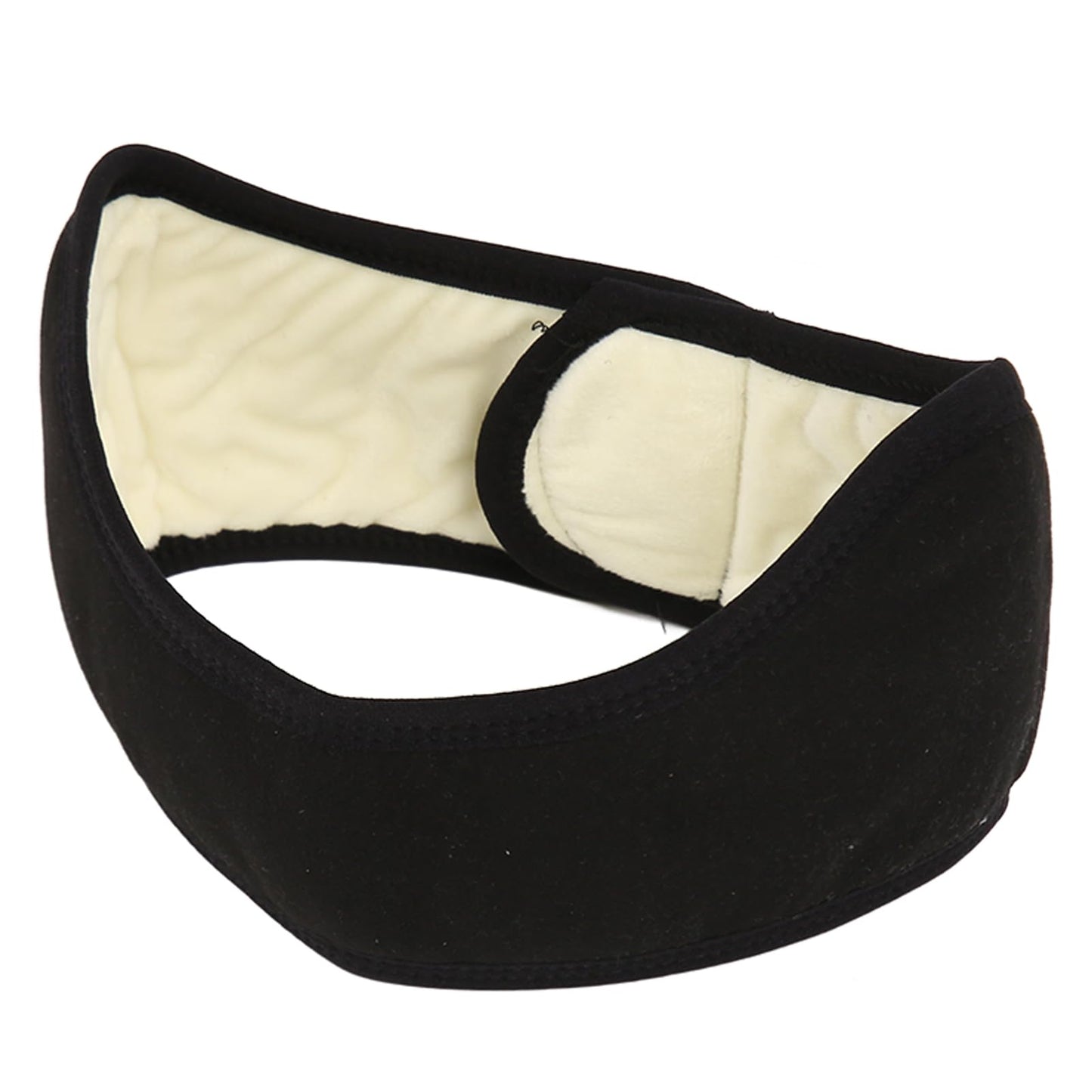 Agatige Sleep Ear Muffs, Soundproof Sleep Earmuff Headband Sleeping Noise Cancelling Ear Wrap Muffs Winter Women Sleep Mask (1, Black)