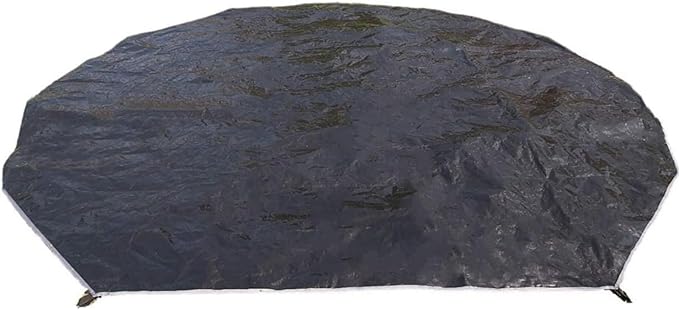 DANCHEL OUTDOOR Waterproof Bell Tent Footprint Round Tarp Camping Accessories, 3/4/5/6m Ground Sheet Black Tarp Canvas Yurt Tent Protector Floor