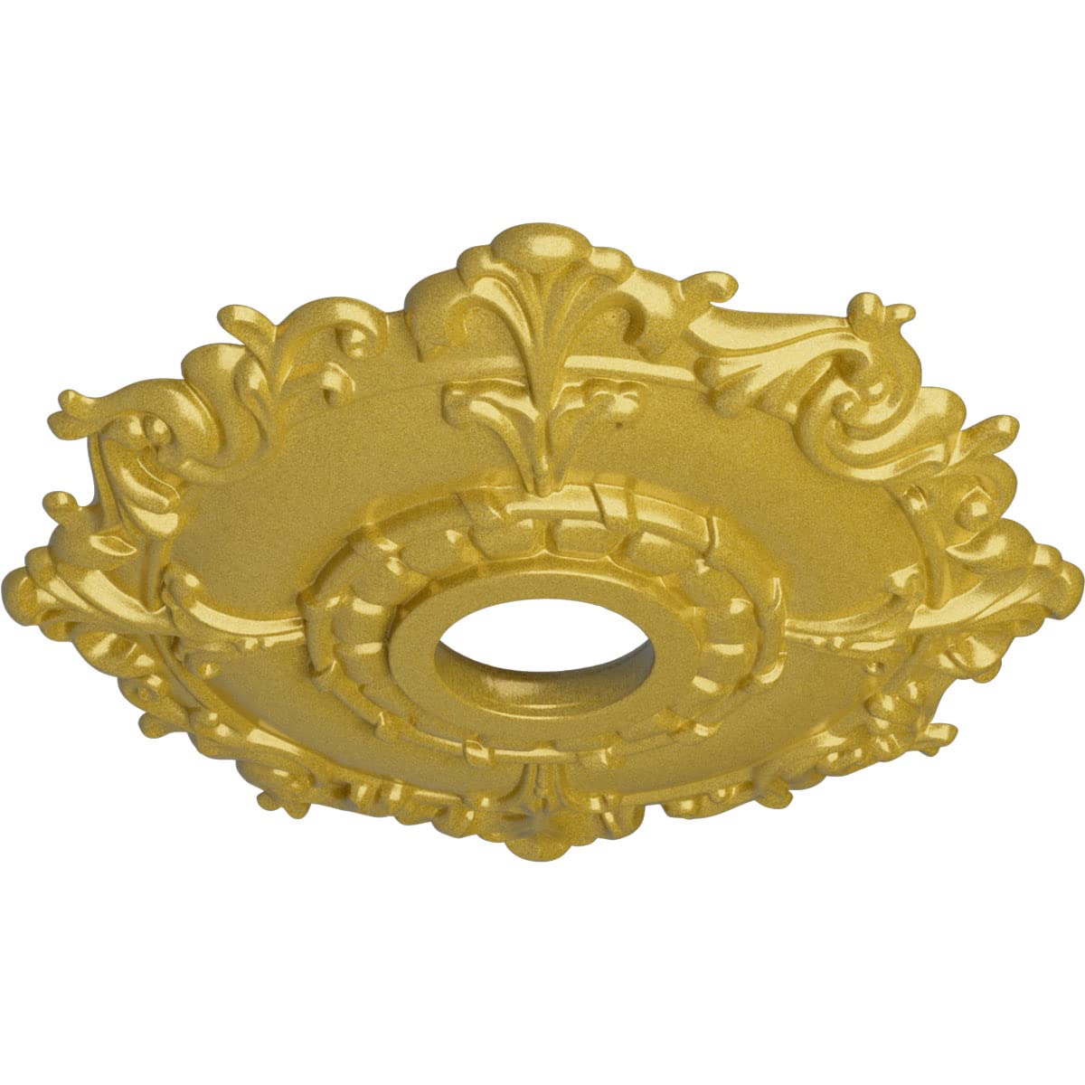 Ekena Millwork Cm18Rlrgs Riley Ceiling Medallion, Rich Gold