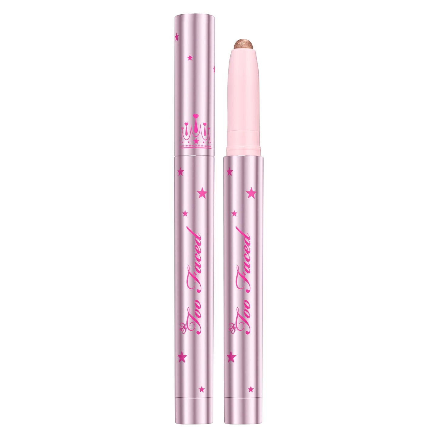 Too Faced Quickie Queen Eye Shadow Sticks | Creamy, Long Wearing + Non-Creasing, High-Impact Sparkle, Sunset Sizzle