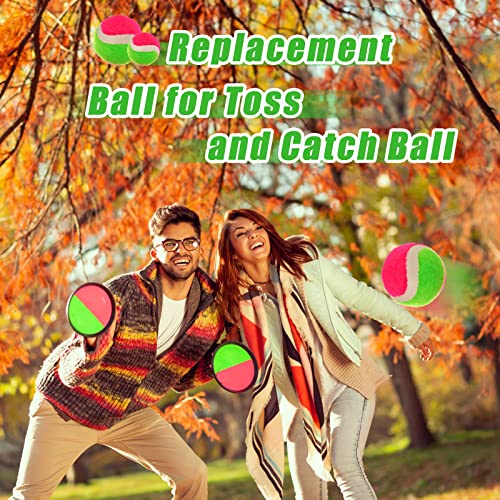 Hanaive 4 Pcs 2 Size Toss and Catch Ball Game Replacement Balls Catch Set for 3 4 5 6 7 8 9 10 Year Boys Girls Adults, 2.5...