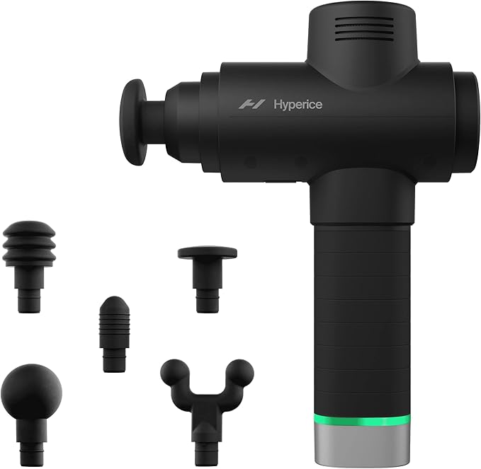 Hyperice Hypervolt 2 Pro - Featuring Quiet Glide Technology - Handheld Percussion Massage Gun - 5 Speeds, 5 Interchangeabl...