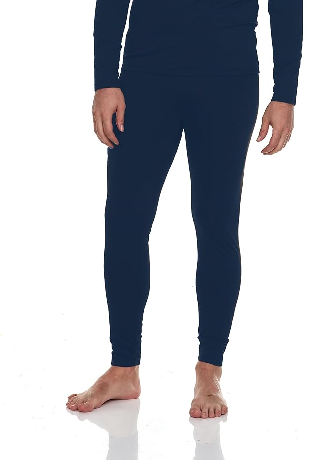 Body Glove Fleece Lined Thermal Leggings for Men Winter Long Johns Base Layer Performance Underwear Mens Insulated Bottom