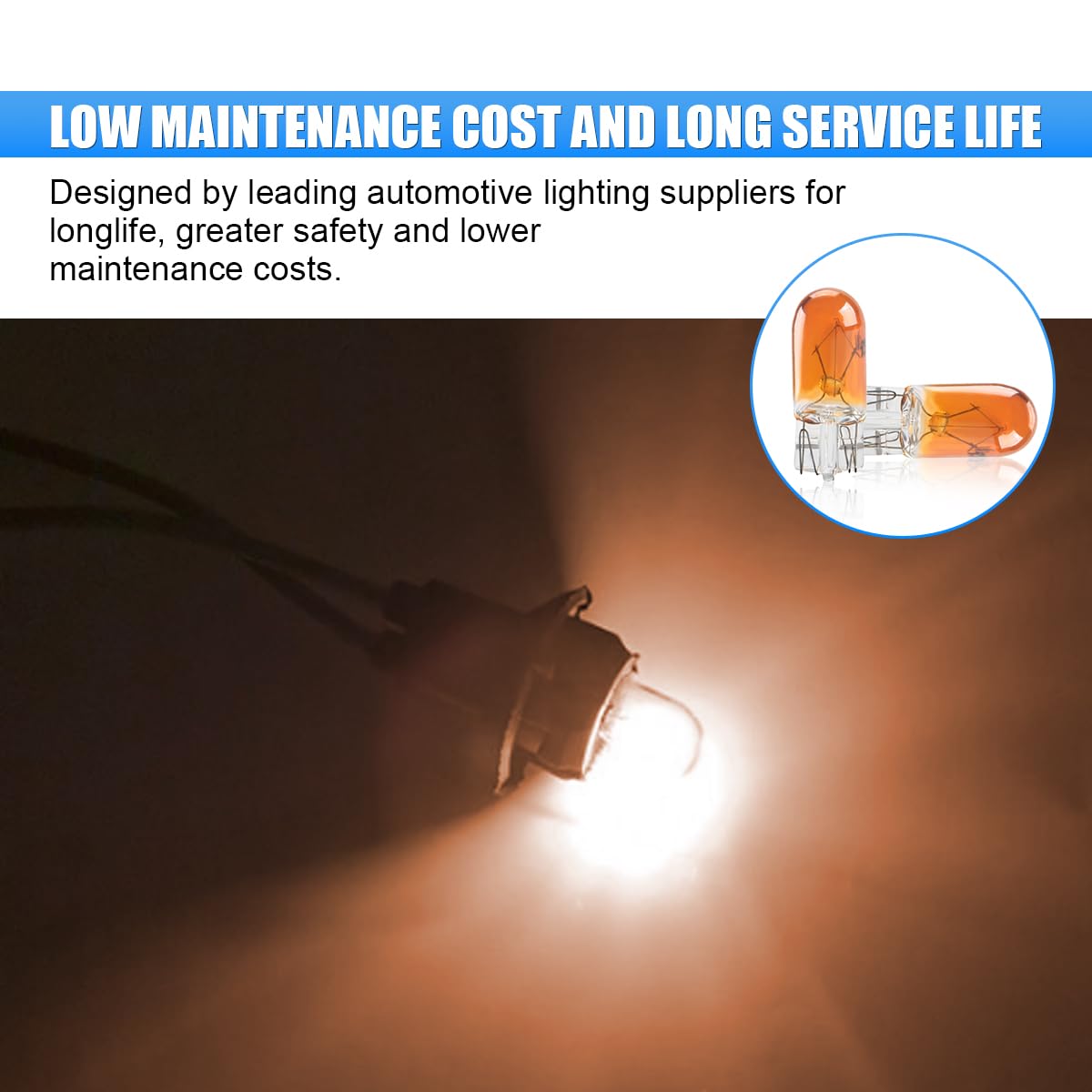 10 Pcs T20 12V 5W Car Flat Foot Mini Lights  Car Brake Light Turn Light Bulbs  Quartz Glass Instrument Lights  Halogen Width Indicator Lights  Auto Lighting Replacement Accessories (T10-Red)