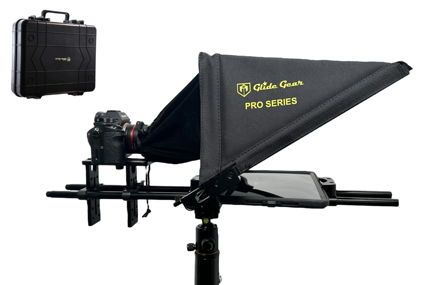 Glide Gear Tmp 750 Teleprompter - All Camera & Smartphones, Tablets - 17 Glass, Hard Case, No Assembly