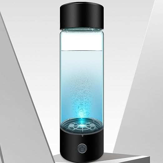 Hydrogen Water Bottle, 410ml Hydrogen Water, Hydrogen Water Bottle Generator with Ion Water Bottle Improve Water Quality in 3 Minutes, Portable Hydrogen Water Bottle Generator 1200-1400ppb