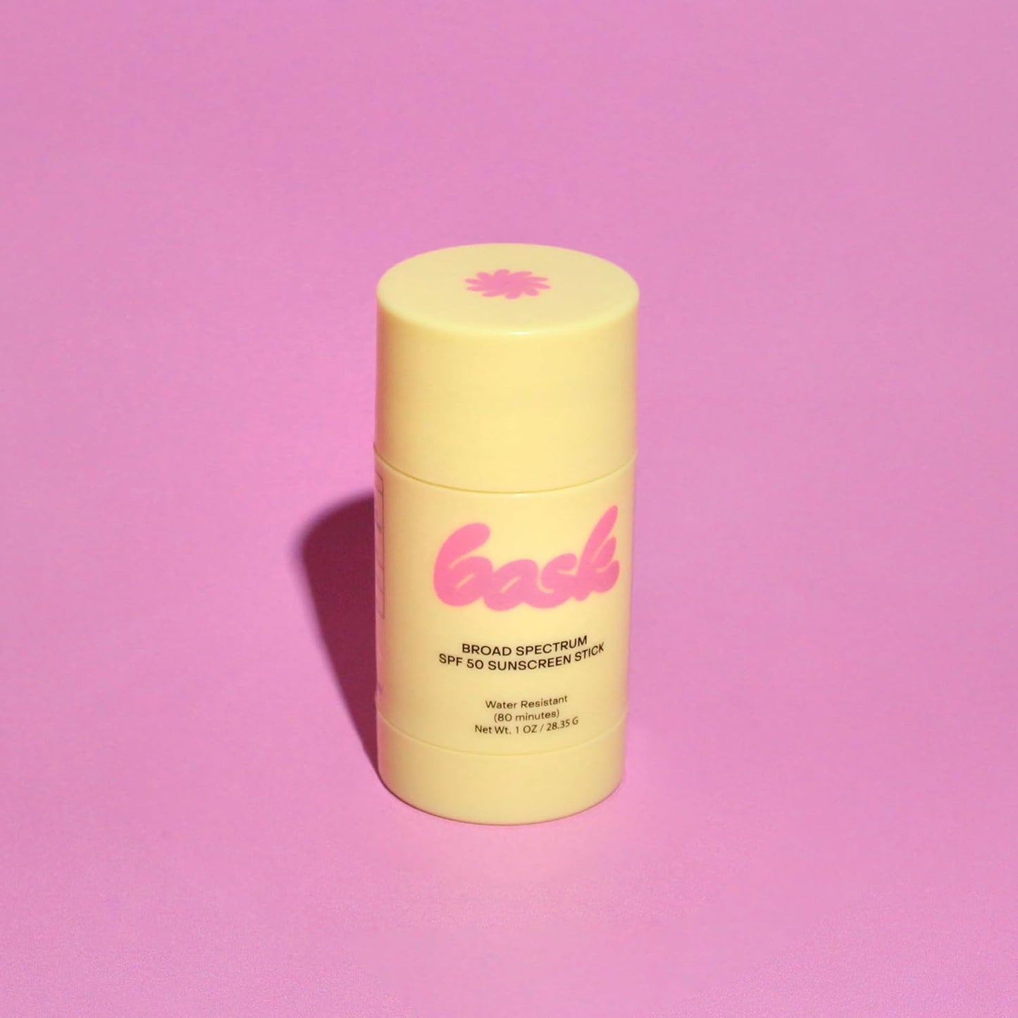 Bask Suncare SPF 50 Fragrance Free Sunscreen Stick - Broad Spectrum Face & Lip Protection, Dermatologist Recommended, Hydrating, Lightweight & Fast Absorbing, Matte Finish, 1 oz