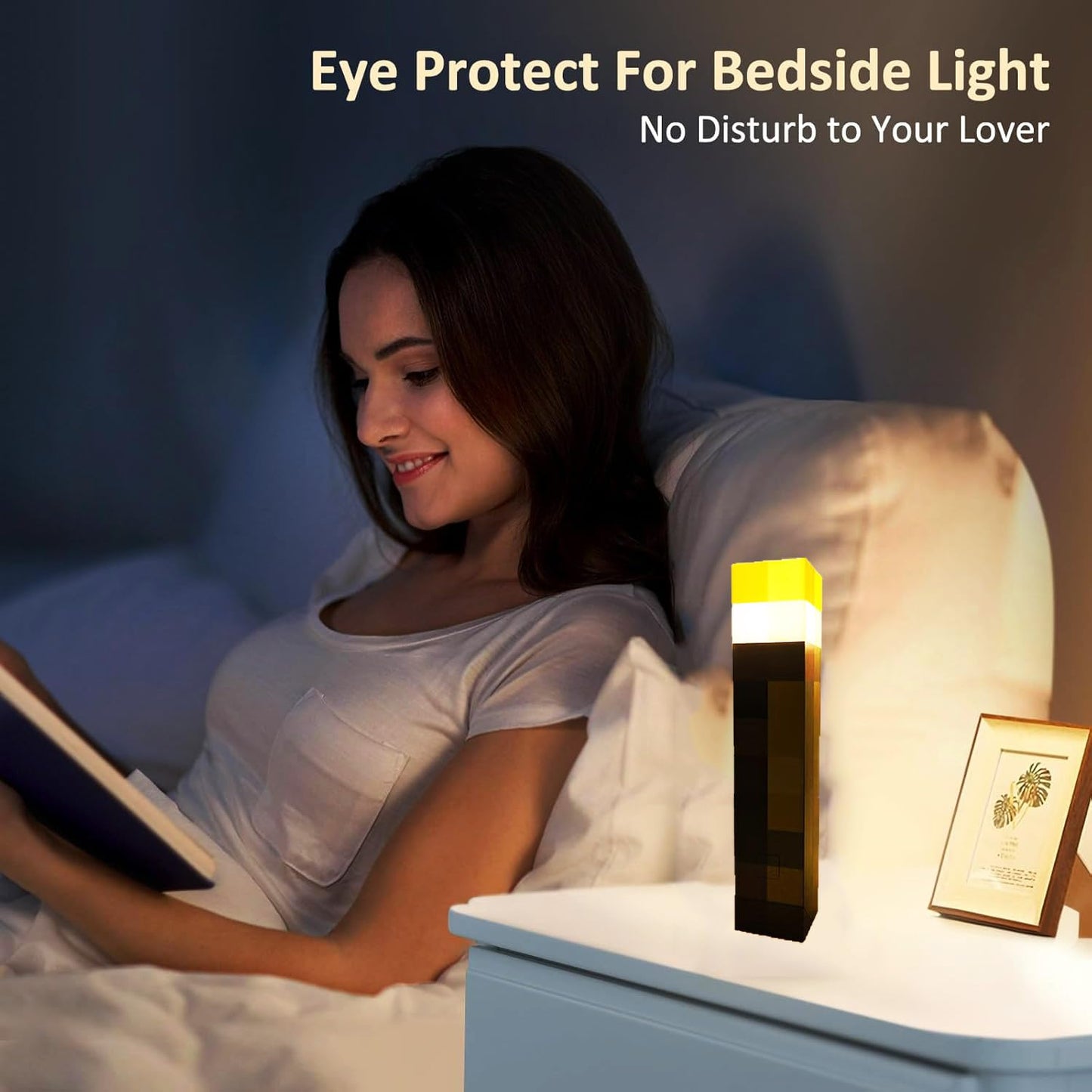 Yevheniy Light-up Wall Torch Lamp, USB Rechargeable, 7-Color Change, Hand Held & Wall Mountable, Plastic, Model 1