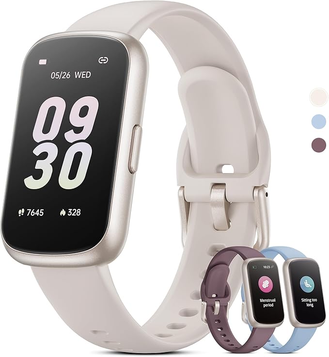 TIFOZEN Health Fitness Tracker Smart Watch with 24/7 Heart Rate, Blood Oxygen, Sleep Tracker, Pedometer, 3 Colorful Bands...