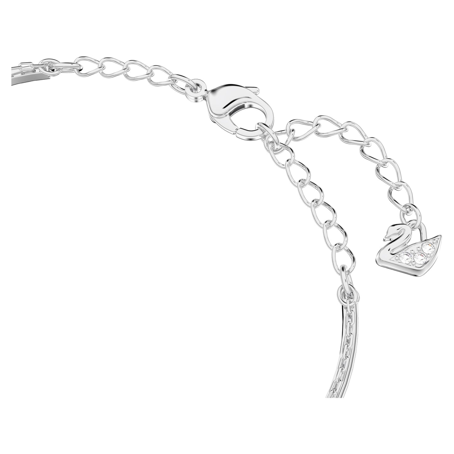 Swarovski Sublima Bangle Bracelet, Rhodium Finish, Clear Crystals