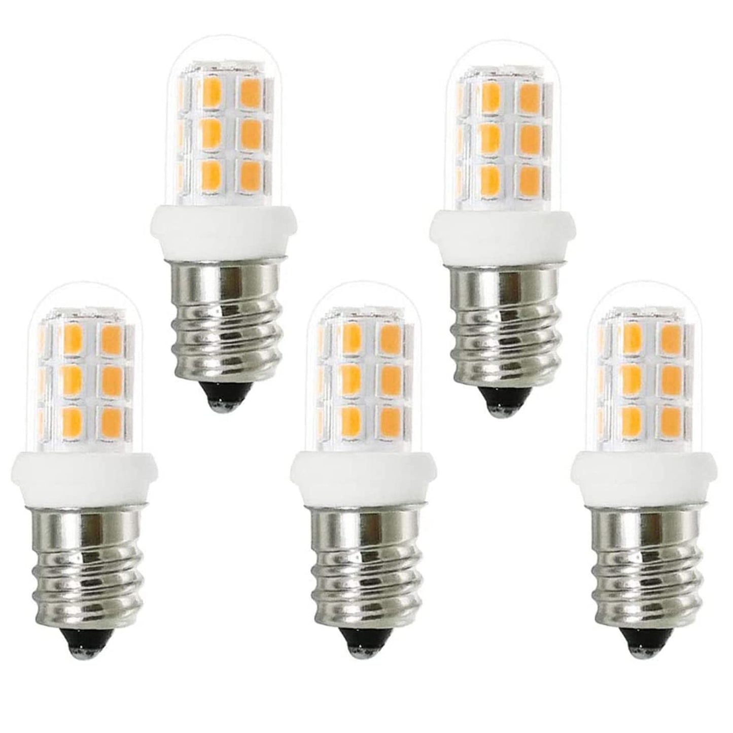 XRZT E12 LED Candelabra Bulbs, 15W Replacement for Chandelier Lights, Warm White 3000K, 5-Pack