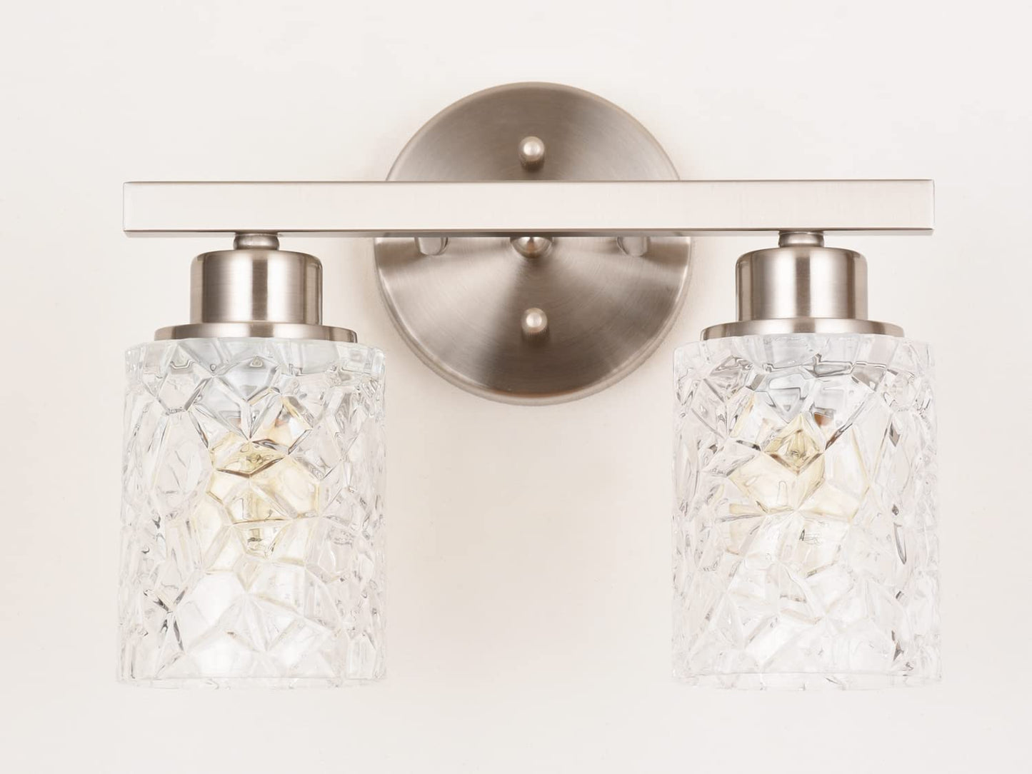 ALICE HOUSE 12.2in Vanity Lights, 2 Light Wall Sconce, Brushed Nickel, ETL Listed, Model AL9082-W2