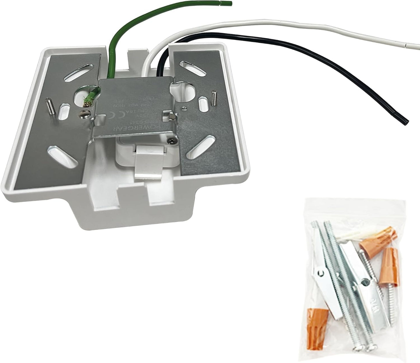 Yuemegou 4Pcs H Track White Floating Canopy Connectors For Track Lighting Accessories H Track System  Energize The Rails