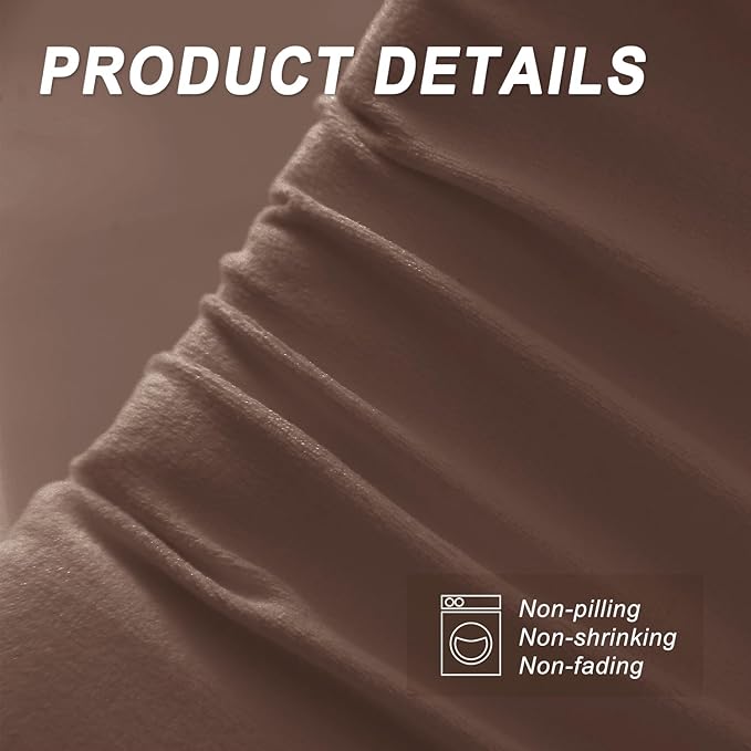 WdFour Bed Wedge Pillow, Close Off Headboard, Wall and Mattress Gap. Incline, Slanted Sweat-Proof Pillow for Neck and Back Pain Relief Anti-snoring for Comfortable Sleeping.(Chocolate,54Wx10Dx6H)