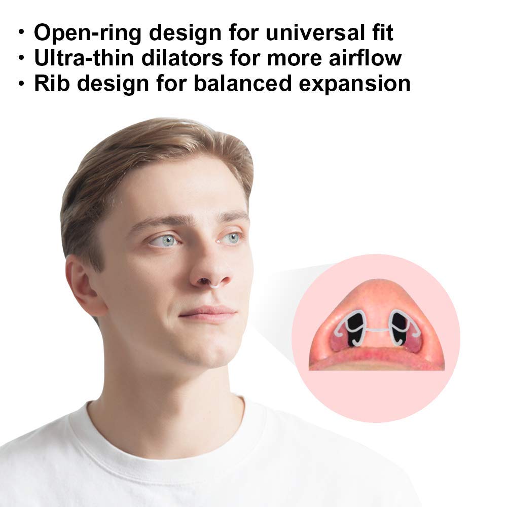 WoodyKnows Ultra-Thin Nasal Dilator, Improves Sleep and Sports Airflow, alleviates Nasal Congestion and Nose-Related snoring, deviated Septum aid (Trial S/M/L)