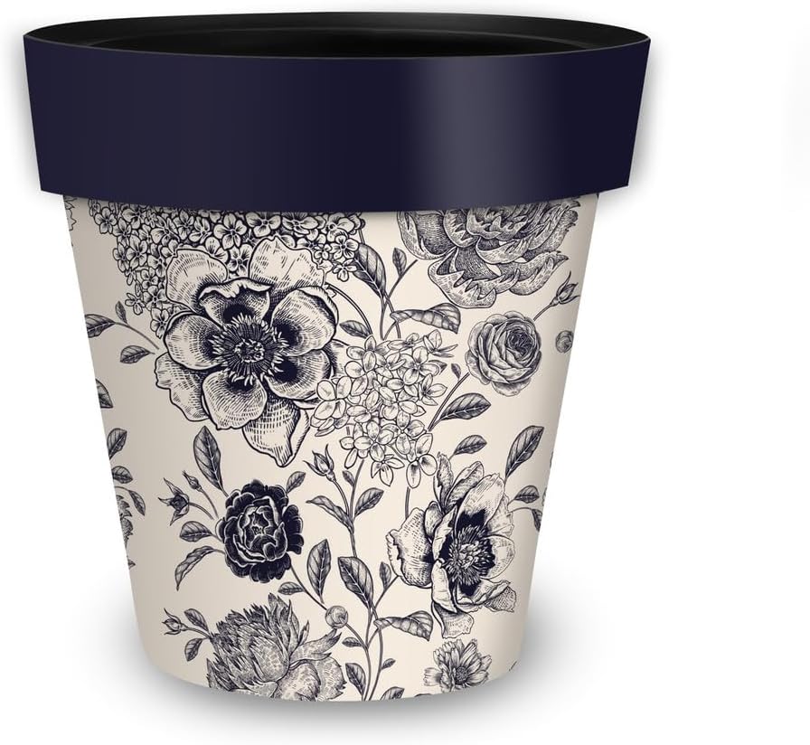 Briarwood Lane Woodcut Floral Small Planter