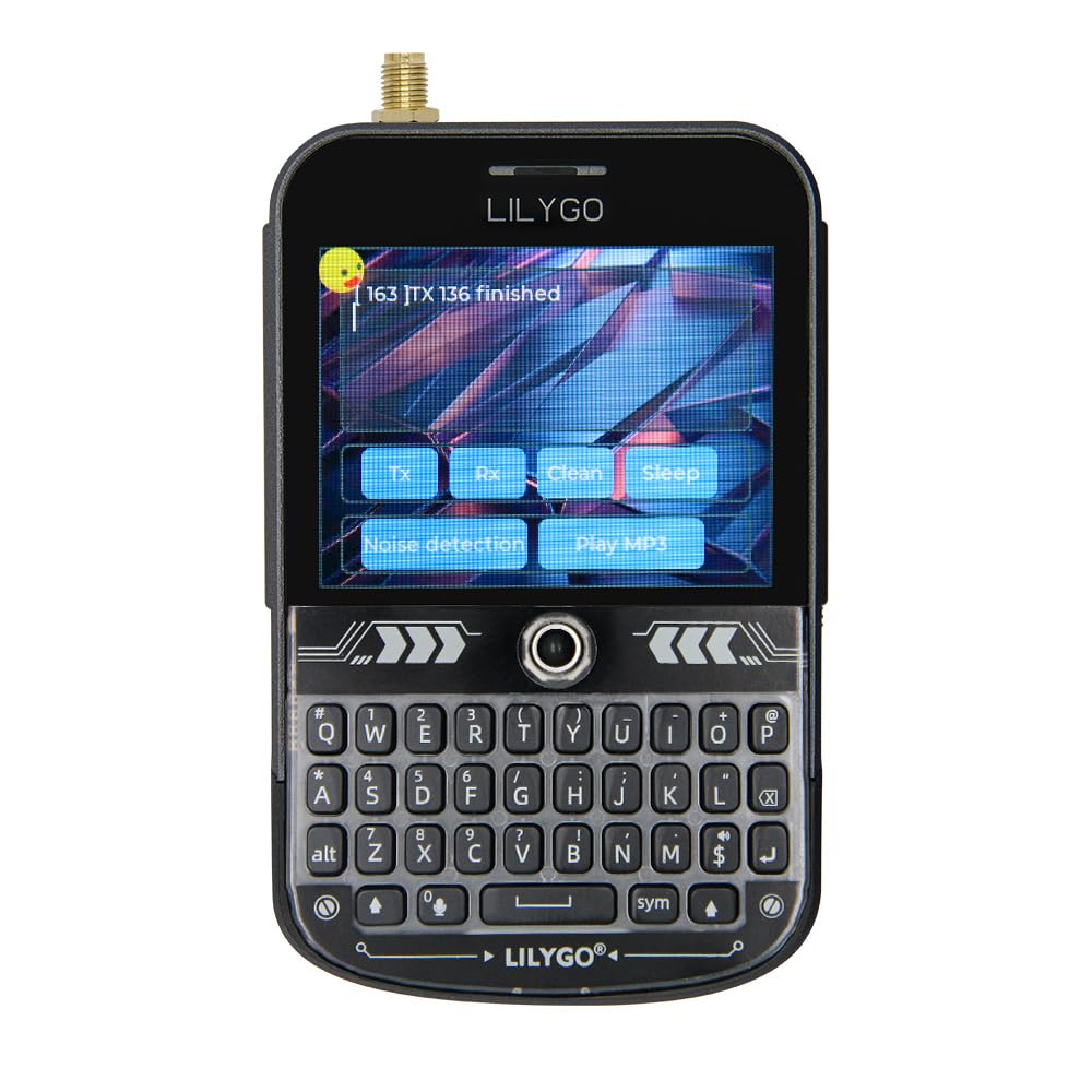 LILYGO T-Deck Plus ESP32-S3 915Mhz LORA-89 SX1262 Ulbox GPS 2.8-inch Display TTGO Development Board Black Keyboard External Antenna Strap ABS Shell