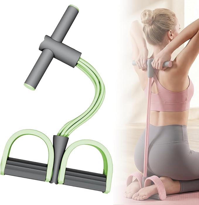 Pedal Resistance Bands with Handles, Multifunction Elastic Yoga Resistance Band,Foot Pedal Resistance Band,Yoga Elastic Ex...